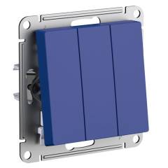 Выключатель 3-кл. AtlasDesign (сх. 1+1+1) 10AX механизм аквамарин SE ATN001131 Выключатель 3-кл. AtlasDesign (сх. 1+1+1) 10AX механизм аквамарин SE ATN001131