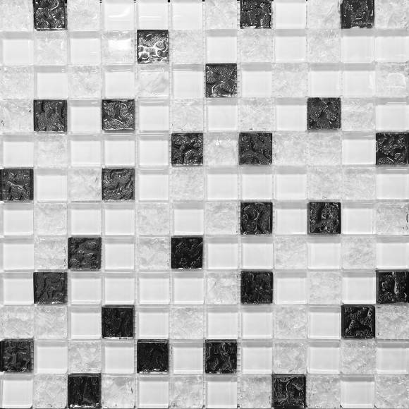 Мозаика AltaCera Mosaic Glass White глянцевая 30х30