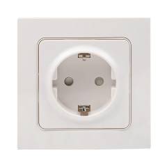 Розетка 1-м СП Стокгольм 16А IP20 с заземл. защ. шторки бел. PROxima EKF EXR16-028-10 Розетка 1-м СП Стокгольм 16А IP20 с заземл. защ. шторки бел. PROxima EKF EXR16-028-10