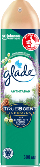 Освежитель воздуха Glade аэрозоль, антитабак