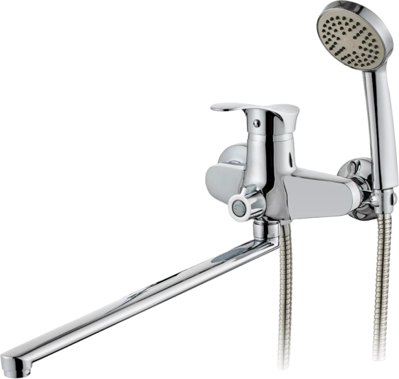 Смеситель с длинным изливом для ванны D-lin 405-2 D146405-2 хром