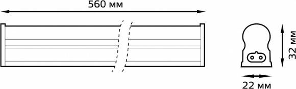 Накладной светильник Gauss TL Elementary TL003