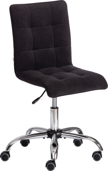 Компьютерное кресло TetChair Zero, флок черный 35
