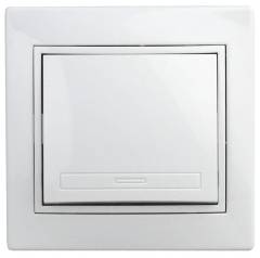 Выключатель 1-кл. СП Plano 10А IP20 1-101-01 250В бел. Intro Б0053721
