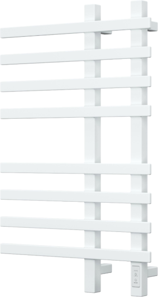 Полотенцесушитель электрический Bauedge Wind R 50х80, белый полуматовый