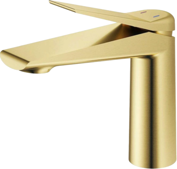 Смеситель для раковины ESKO Shanghai SHA26Gold брашированное золото