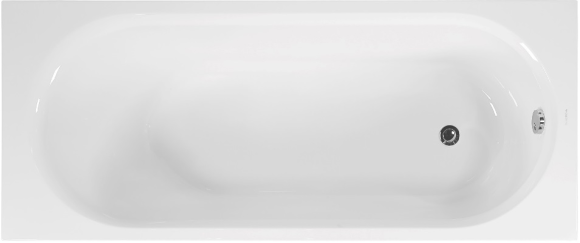 Акриловая ванна Vagnerplast Kasandra 170x70 см, пристенная, ультрабелая, с каркасом