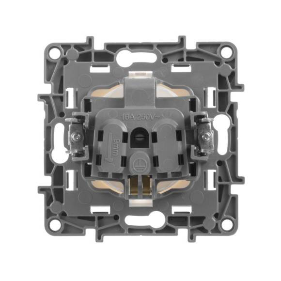 Розетка 1-м СП Etika 16А IP20 250В 2P+E с заземл. немецк. стандарт винтов. клеммы механизм бел. Leg 672221 Розетка 1-м СП Etika 16А IP20 250В 2P+E с заземл. немецк. стандарт винтов. клеммы механизм бел. Leg 672221