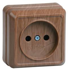 Розетка 1-м ОП Октава 10А IP20 без заземл. дуб IEK ERO10-K04-10-DC Розетка 1-м ОП Октава 10А IP20 без заземл. дуб IEK ERO10-K04-10-DC