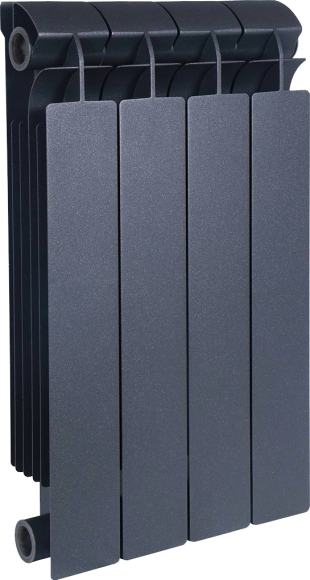 Радиатор биметаллический Global Style plus 500 4 секций, черный