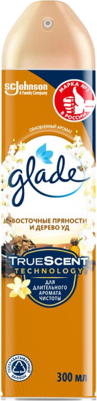 Освежитель воздуха Glade аэрозоль, восточные пряности и дерево уд