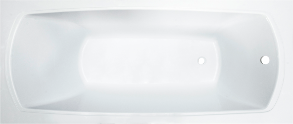 Ванна из искусственного камня Marmo Bagno Элза 170x75 см, встраиваемая, белая, на ножках