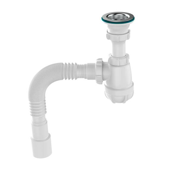 Сифон для раковины Aquant Standart S0115-35-MR 40 мм, бутылочный, хром