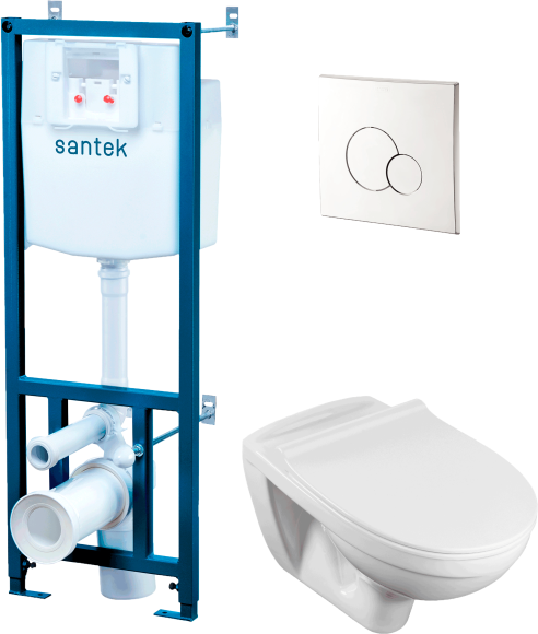 Комплект Santek Бореаль 1WH501544 кнопка хром