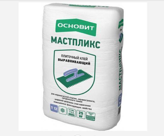 Клей эффективный для керамической плитки Основит Т-12 МАСТПЛИКС (25кг)