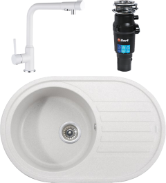 Комплект Мойка Kaiser KGM-7750-W + Смеситель Teka 13044-10 + Измельчитель Bort Titan 93413519 Комплект Мойка Kaiser KGM-7750-W + Смеситель Teka 13044-10 + Измельчитель Bort Titan 93413519