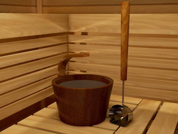 Sawo Ковш DragonFire черный цвет с лазерной гравировкой 449-BL-DRF Sawo Ковш DragonFire черный цвет с лазерной гравировкой 449-BL-DRF