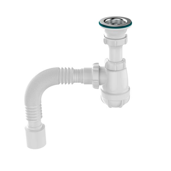 Сифон для раковины Aquant Standart S0110-35-MR 40 мм, бутылочный, хром