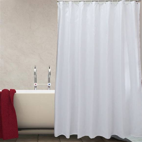 Штора для ванной Carnation Home Fashions Shine White 180х200