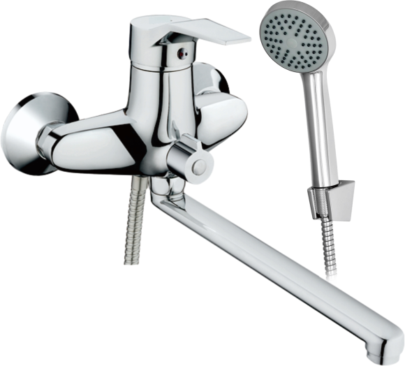 Смеситель с длинным изливом для ванны D-lin 403-6 D147403-6 хром