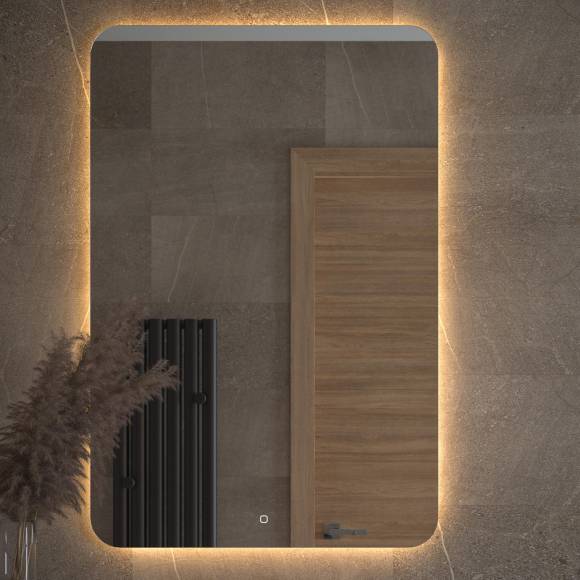 Зеркало Defesto Opti DF 2820S 80х120 с LED-подсветкой, 3000К, сенсорный выключатель