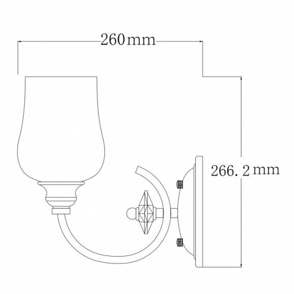 Бра MW-Light Палермо 27 386027801 Бра MW-Light Палермо 27 386027801