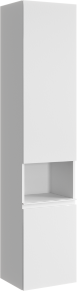 Шкаф пенал для ванной Aqwella Rodos 35 белый