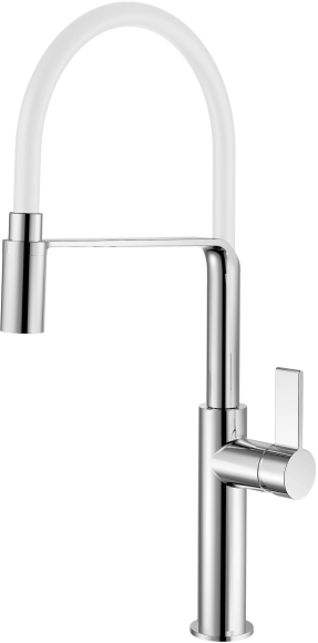 Смеситель для кухни Rush MS9035-35White белый, с гибким изливом