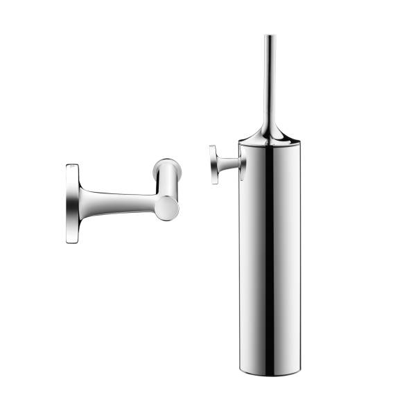 Набор Держатель Duravit Starck T 0099371000 хром + Ершик 0099461000 подвесной, хром
