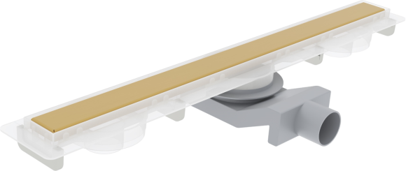 Душевой трап (лоток) Plumberia Selection PSM Modular 80 см, золото брашированное