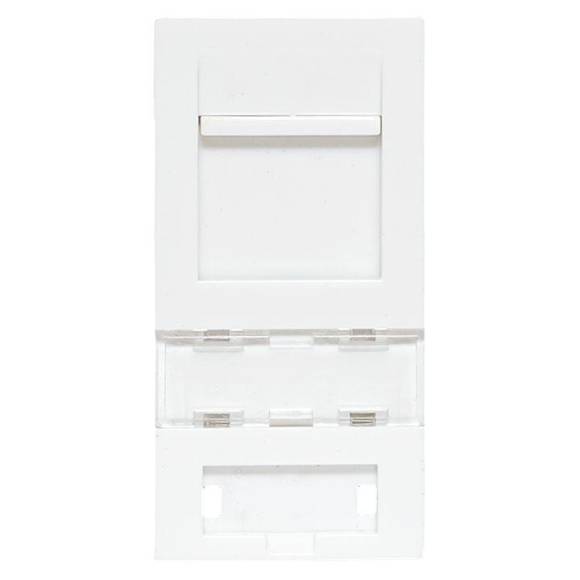 Вставка розеточная 45х22.5мм формат Mosaic на 1 модуль Keystone защ. шторки с маркером бел. TERACOM PRO EKF TRP-INS-MOS-1M1P-WH Вставка розеточная 45х22.5мм формат Mosaic на 1 модуль Keystone защ. шторки с маркером бел. TERACOM PRO EKF TRP-INS-MOS-1M1P-WH