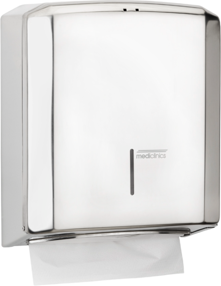 Диспенсер бумажных полотенец Mediclinics Aura DT2106C, нержавеющая сталь, глянцевый