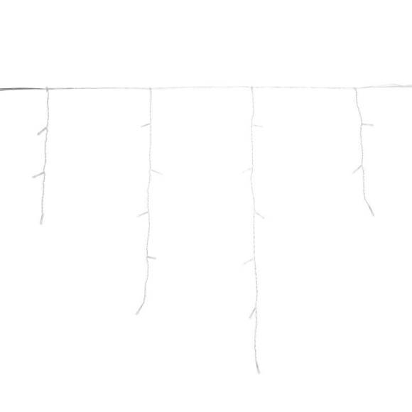 Гирлянда светодиодная "Айсикл" (бахрома) 10х0.6м 238LED тепл. бел. 5.1Вт 230В IP44 эффект мерцания провод прозр. Neon-Night 255-546