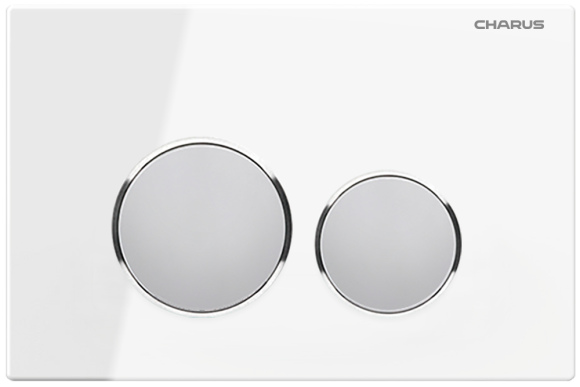 Кнопка смыва CHARUS Bagliore FP.330.WHITE.10 белый атлас