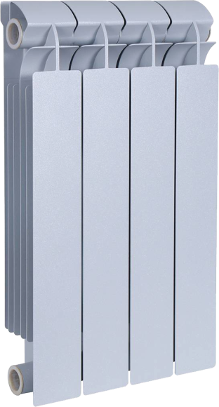 Радиатор биметаллический Global Style plus 500 4 секций, серый