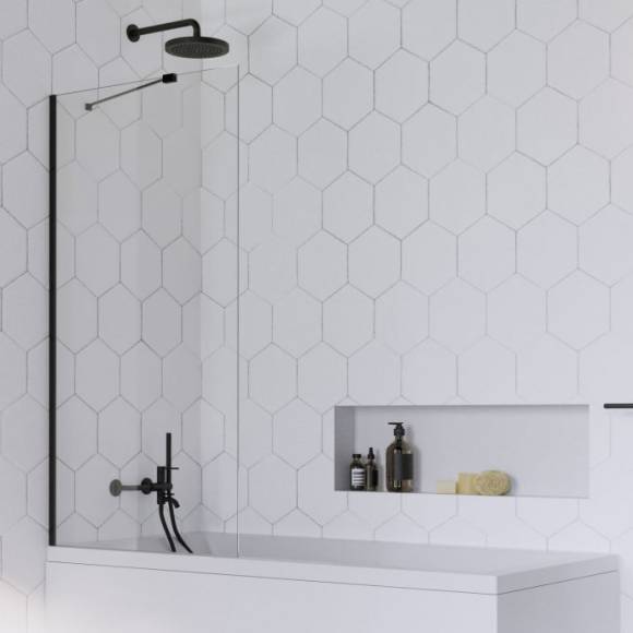 Шторка на ванну Radaway Idea Black PNJ II 70