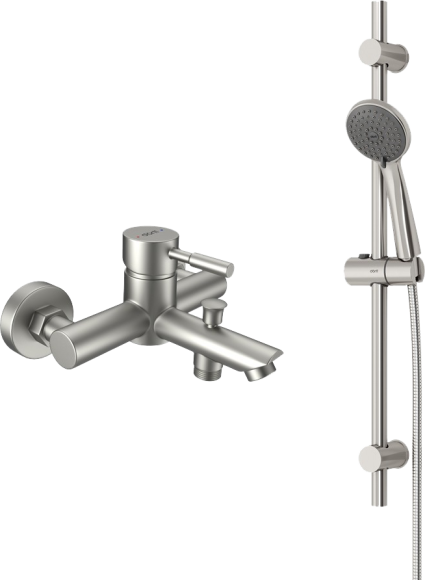 Смеситель для ванны с душем Dorff Logic New D0103030SS с душевым гарнитуром