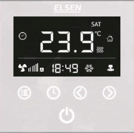 Терморегулятор Elsen EKA.01.02W для принудительной конвекции, белый