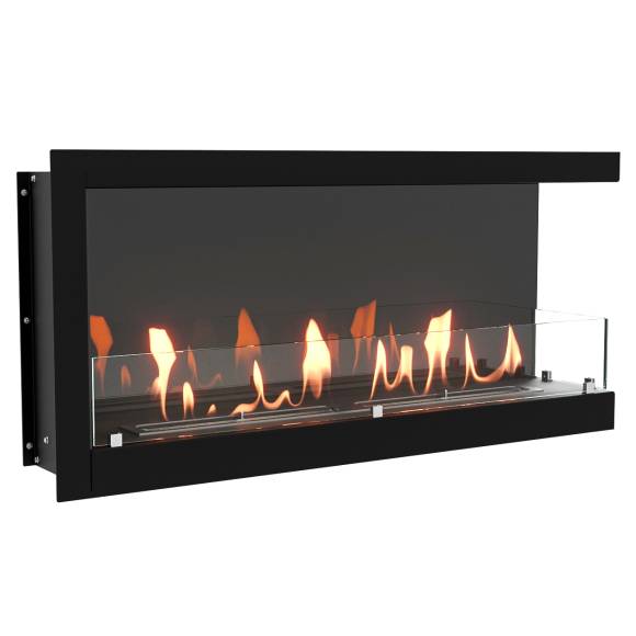 Биокамин Firelight BFP-P1000RC right corner встраиваемый, черный