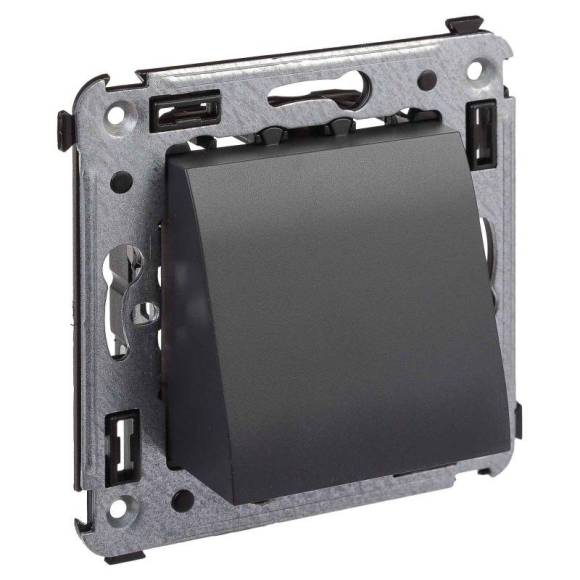 Вывод кабеля из стены Avanti "Черный матовый" DKC 4412983 Вывод кабеля из стены Avanti "Черный матовый" DKC 4412983