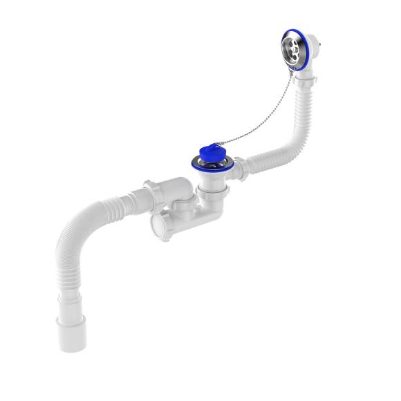 Слив-перелив для ванны Aquant Standart V255-25-MR 40 мм, хром