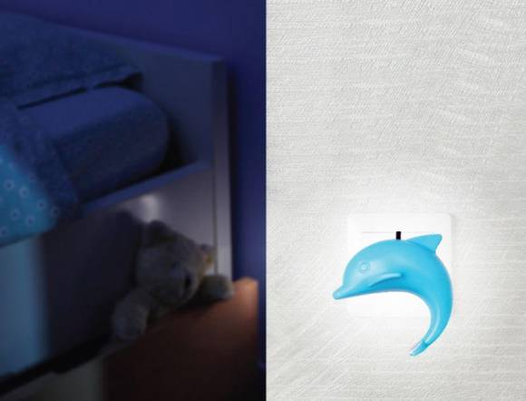 Светильник светодиодный NL-181 "Дельфин" 220В ночник с выкл. голуб. Camelion 12537 Светильник светодиодный NL-181 "Дельфин" 220В ночник с выкл. голуб. Camelion 12537