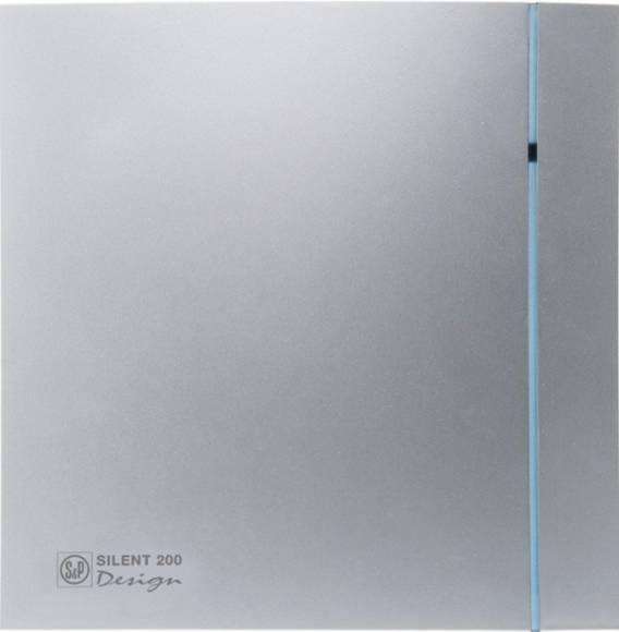 Вытяжной вентилятор Soler&Palau Design Silent 200 CRZ Design-3C silver 4 сменных полоски