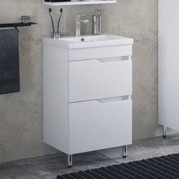 Тумба с раковиной Corozo Теона Z2 50 белая