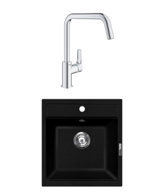 Комплект Мойка Lava Q1.LAV + Смеситель Grohe Eurosmart