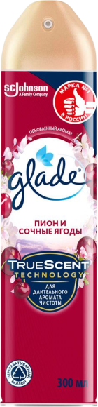 Освежитель воздуха Glade аэрозоль, пион и сочные ягоды