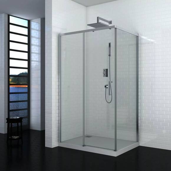 Душевой уголок Ceruttispa Vito 110 L 110х80, профиль хром