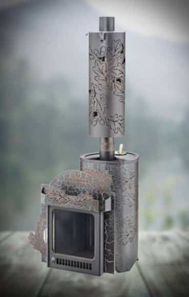 Печь для бани Ферингер Малютка ПФ до 18м3 (Дуб) + декоративная рамка