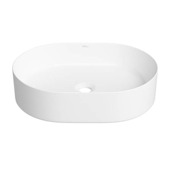 Накладная раковина для ванной комнаты Wellsee Belle Spa 335702000: овальная раковина, ширина умывальника 50 см, цвет глянцевый белый