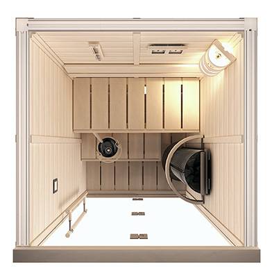 SAWO Сауна в сборе модель 1414RSC-CD без оборудования и аксессуаров кедр